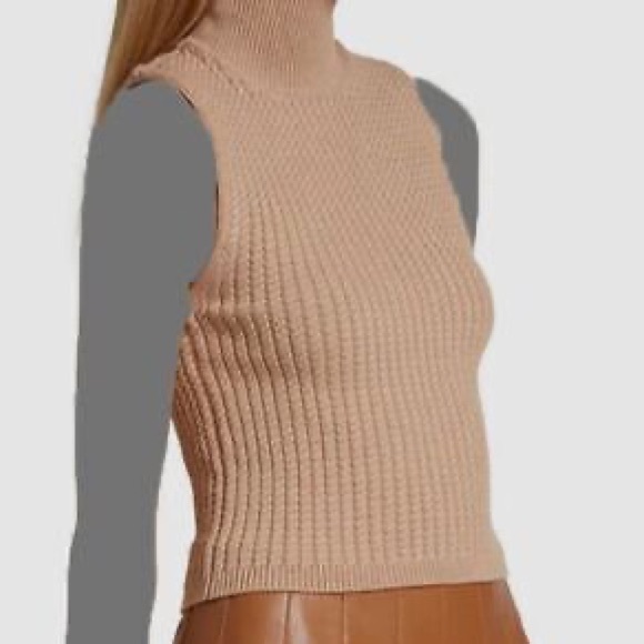 Alice & Olivia Turtleneck Knitted Tank - Picture 4 of 6